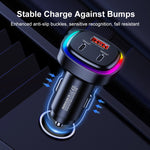 REMAX RCC330 Earl Series 3 in 1 Caricabatterie rapido per auto 66W PD con indicatore luminoso, RCC330