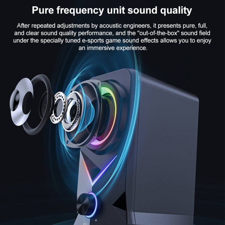 Altoparlante wireless Bluetooth USB portatile da esterno con luce RGB L2, L2