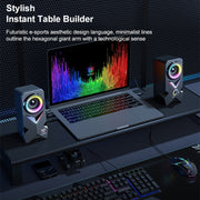 Altoparlante wireless Bluetooth USB portatile da esterno con luce RGB L2, L2