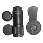 Lente telescopica clip-on 12x per smartphone compatibili