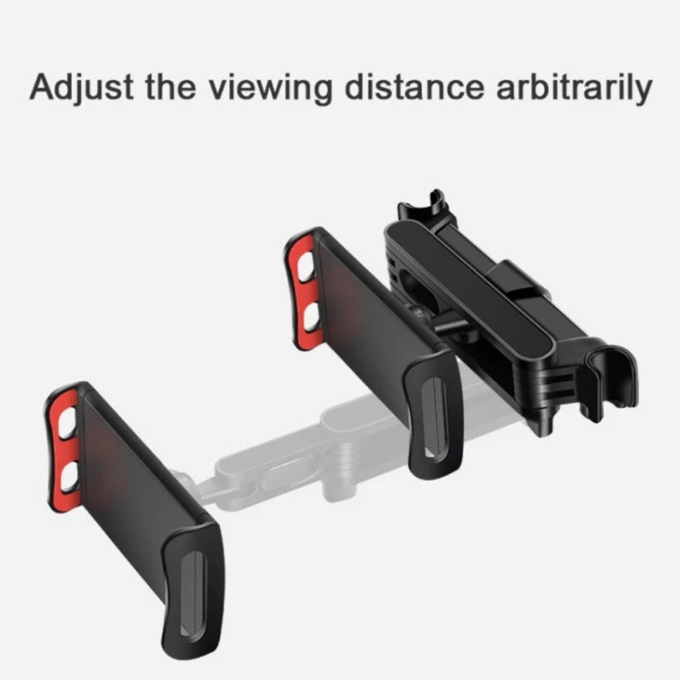 CHZ-06 Supporto per schienale auto retrattile per telefoni cellulari/tablet da 7-14 pollici, For 7-14 inch Phones Red, CHZ-06