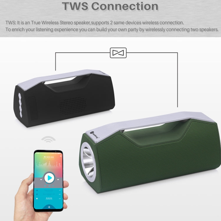NewRixing NR-2028 Illuminazione portatile Altoparlante stereo wireless Bluetooth Supporto altoparlante funzione TWS