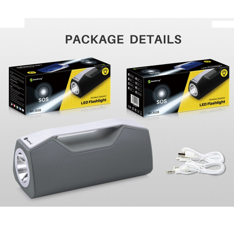 NewRixing NR-2028 Illuminazione portatile Altoparlante stereo wireless Bluetooth Supporto altoparlante funzione TWS