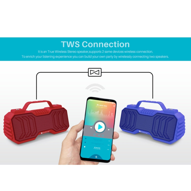 NewRixing NR-2029 Altoparlante stereo Bluetooth wireless portatile con funzione TWS