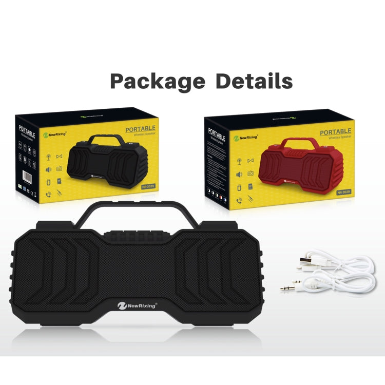 NewRixing NR-2029 Altoparlante stereo Bluetooth wireless portatile con funzione TWS