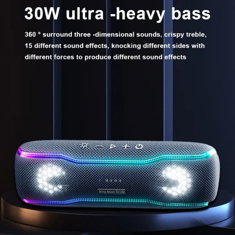 XDOBO BMTL BOSS Altoparlante Bluetooth wireless portatile impermeabile IPX7 con luce colorata RGB e TWS, BMTL BOSS