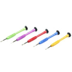 JIAFA JF-609-0.6Y Cacciavite di riparazione Tri-point 0.6 per iPhone X/ 8/ 8P/ 7/ 7P e Apple Watch, Tri-point 0.6 Green, Tri-point 0.6 Blue, Tri-point 0.6 Magenta, Tri-point 0.6 Red, Tri-point 0.6 Gold