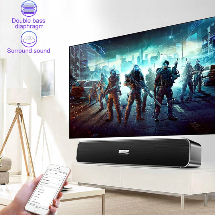 YINDIAO A36 Bluetooth 5.0 Smart Subwoofer Altoparlante Bluetooth wireless per computer, versione di aggiornamento Bluetooth, Bluetooth Upgrade Version(Black), Bluetooth Upgrade Version(Grey)