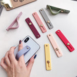 Supporto da tavolo con cinturino in pelle TPU per telefono