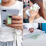 Supporto da tavolo con cinturino in pelle TPU per telefono