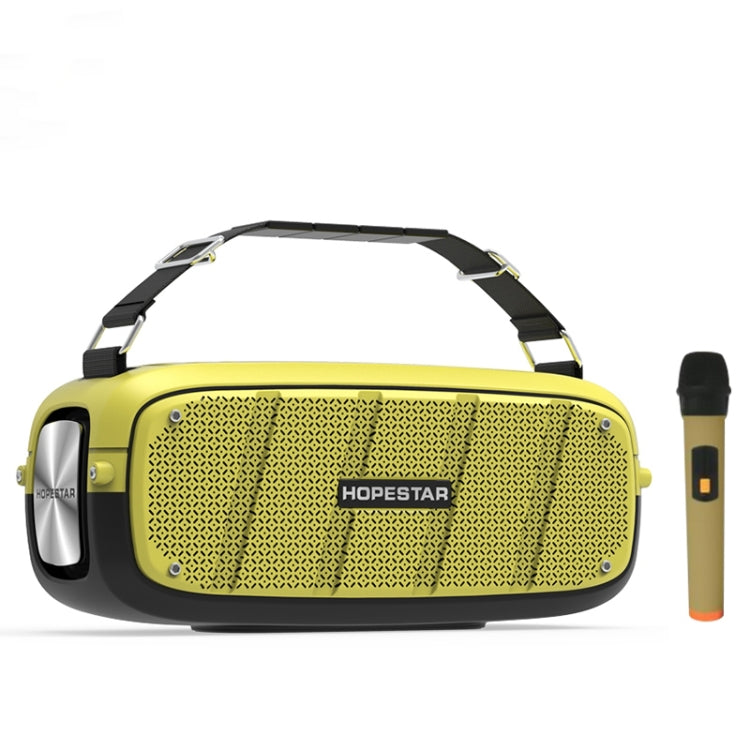 HOPESTAR A20 Pro TWS Altoparlante Bluetooth subwoofer impermeabile portatile da esterno con microfono, supporto Power Bank e chiamate in vivavoce, disco U e scheda TF e AUX da 3,5 mm, A20 Pro Yellow, A20 Pro Black, A20 Pro Green, A20 Pro Blue, A20 Pro Red