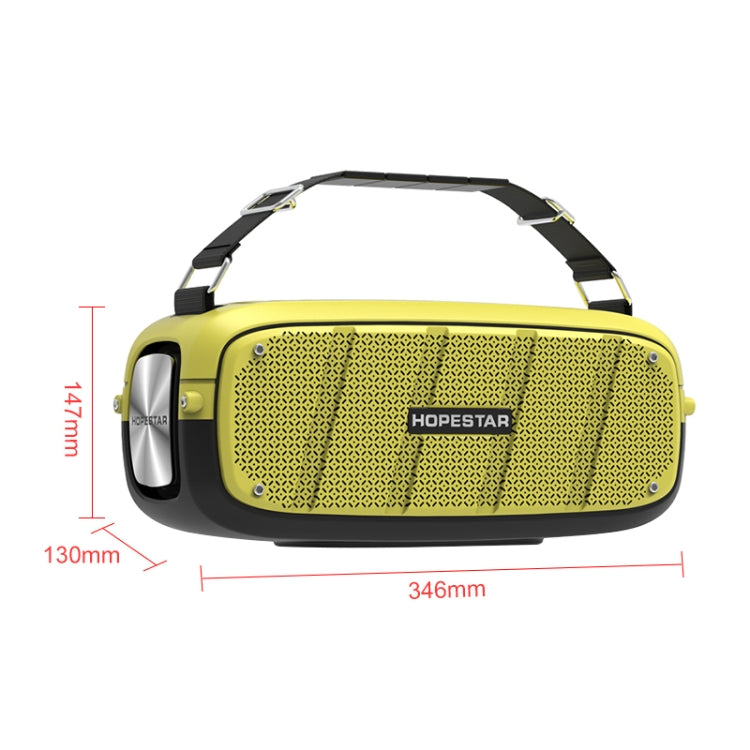 HOPESTAR A20 Pro TWS Altoparlante Bluetooth subwoofer impermeabile portatile da esterno con microfono, supporto Power Bank e chiamate in vivavoce, disco U e scheda TF e AUX da 3,5 mm, A20 Pro Yellow, A20 Pro Black, A20 Pro Green, A20 Pro Blue, A20 Pro Red