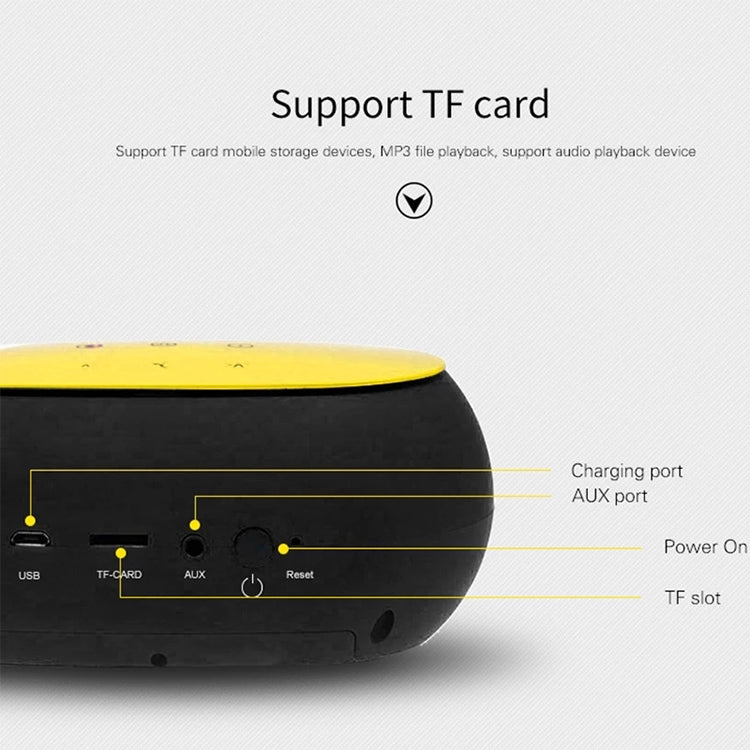 Altoparlante Bluetooth wireless awei Y200 con pulsanti touch, supporto linea Aux e scheda TF, Y200