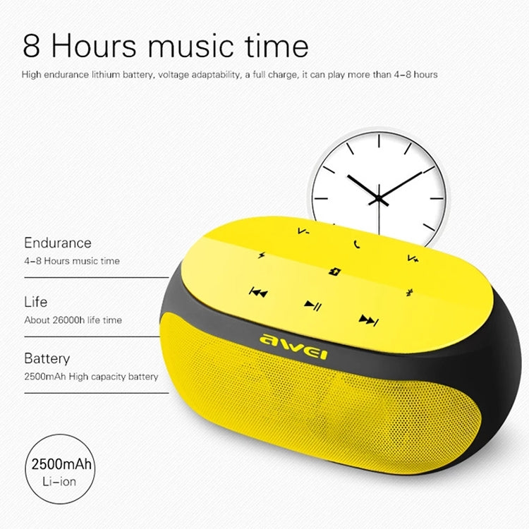 Altoparlante Bluetooth wireless awei Y200 con pulsanti touch, supporto linea Aux e scheda TF, Y200