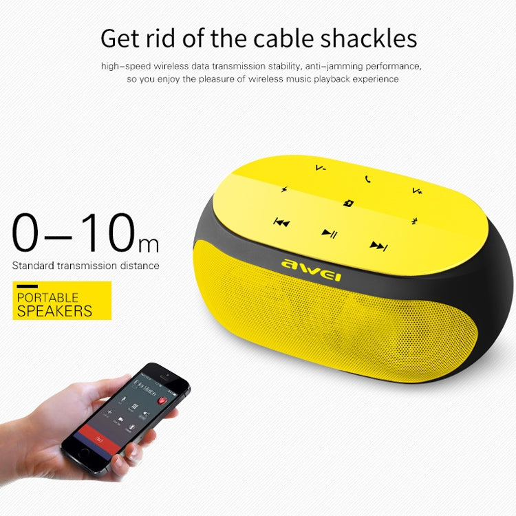 Altoparlante Bluetooth wireless awei Y200 con pulsanti touch, supporto linea Aux e scheda TF, Y200