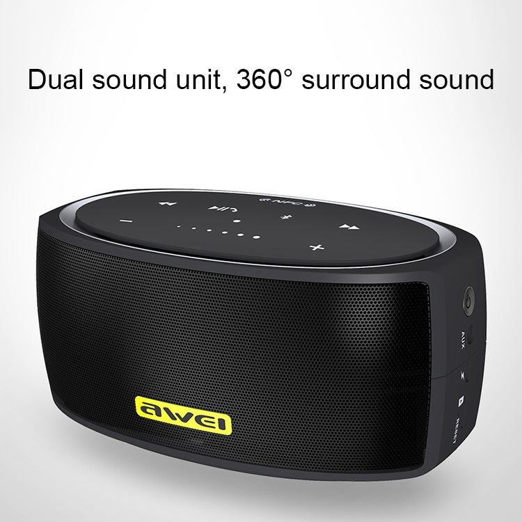 Altoparlante Bluetooth wireless portatile awei Y210 V4.2 con bassi migliorati, supporto NFC/scheda TF/AUX, Y210