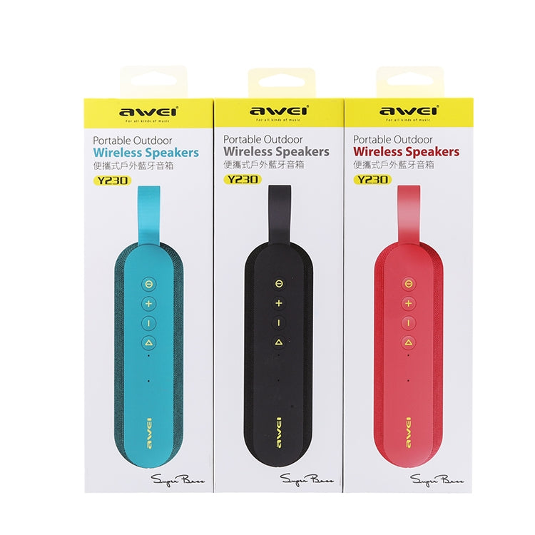 Altoparlante Bluetooth wireless portatile awei Y230 V4.2 con audio HD e bassi migliorati, microfono integrato, supporto NFC/disco U/scheda TF/AUX, Y230