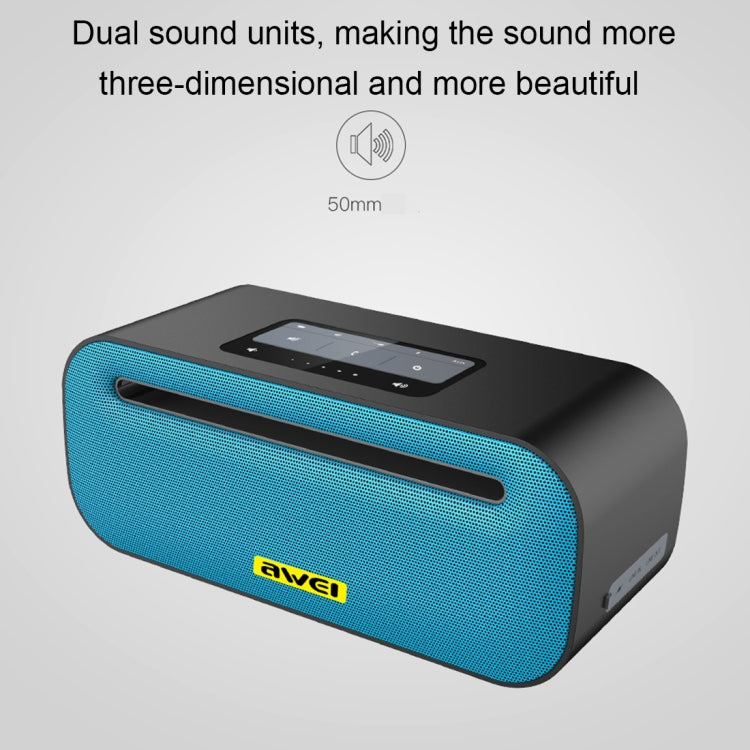 Altoparlante Bluetooth wireless awei Y600 con stereo 3D, microfono integrato, supporto scheda TF/AUX/NFC, Y600
