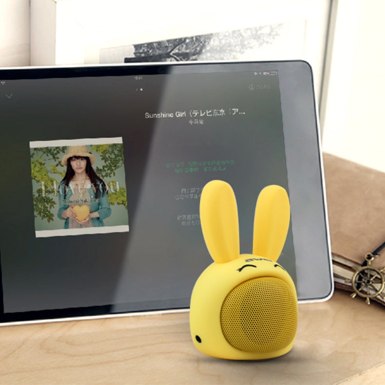 Awei Y700 Mini altoparlante Bluetooth wireless portatile coniglio, microfono incorporato, supporto AUX/chiamata a mani libere, Y700