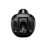 USAMS US-CC115 C21 Caricatore per auto wireless FM con doppio display digitale USB 3.4A, US-CC115 C21