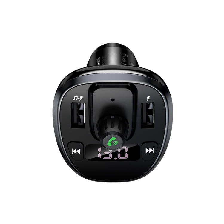 USAMS US-CC115 C21 Caricatore per auto wireless FM con doppio display digitale USB 3.4A, US-CC115 C21