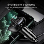 USAMS US-CC115 C21 Caricatore per auto wireless FM con doppio display digitale USB 3.4A, US-CC115 C21