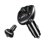 USAMS US-CC115 C21 Caricatore per auto wireless FM con doppio display digitale USB 3.4A, US-CC115 C21