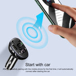 USAMS US-CC115 C21 Caricatore per auto wireless FM con doppio display digitale USB 3.4A, US-CC115 C21