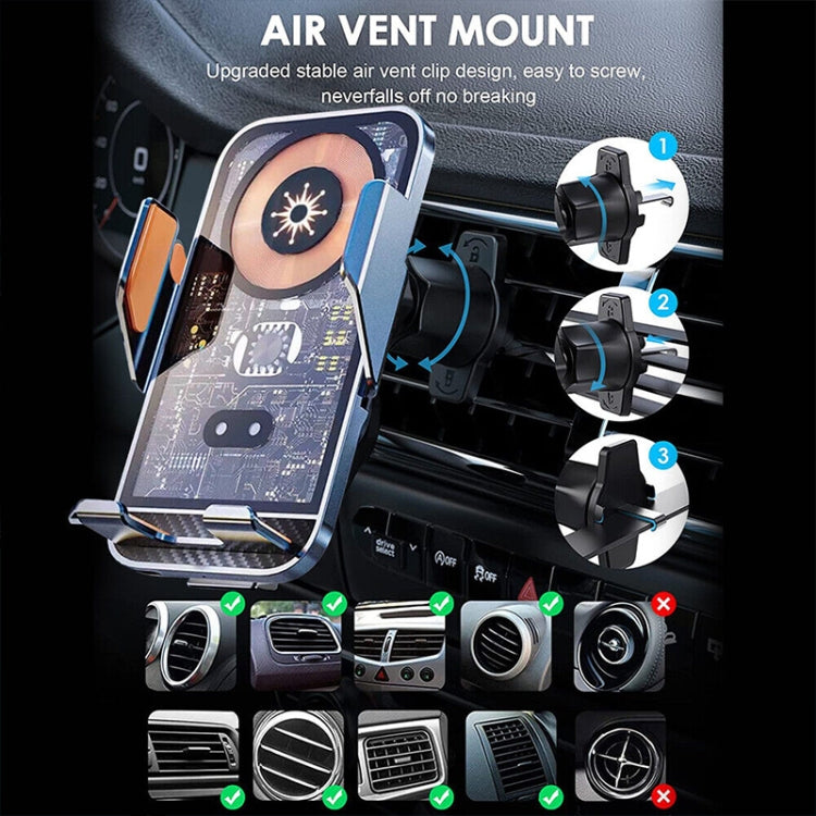 WK WP-U204 15W Vanguard Series Straordinario supporto per auto con ricarica wireless, WP-U204