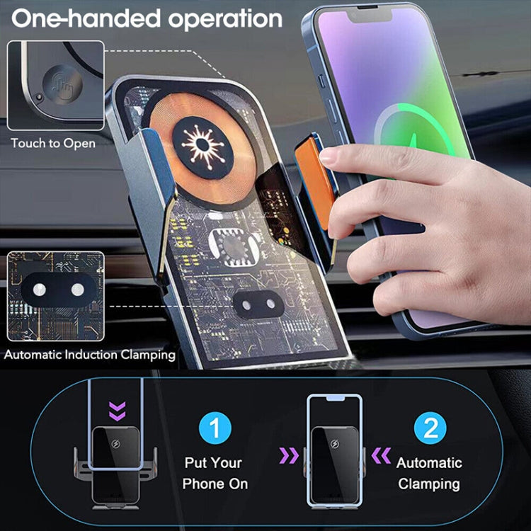WK WP-U204 15W Vanguard Series Straordinario supporto per auto con ricarica wireless, WP-U204