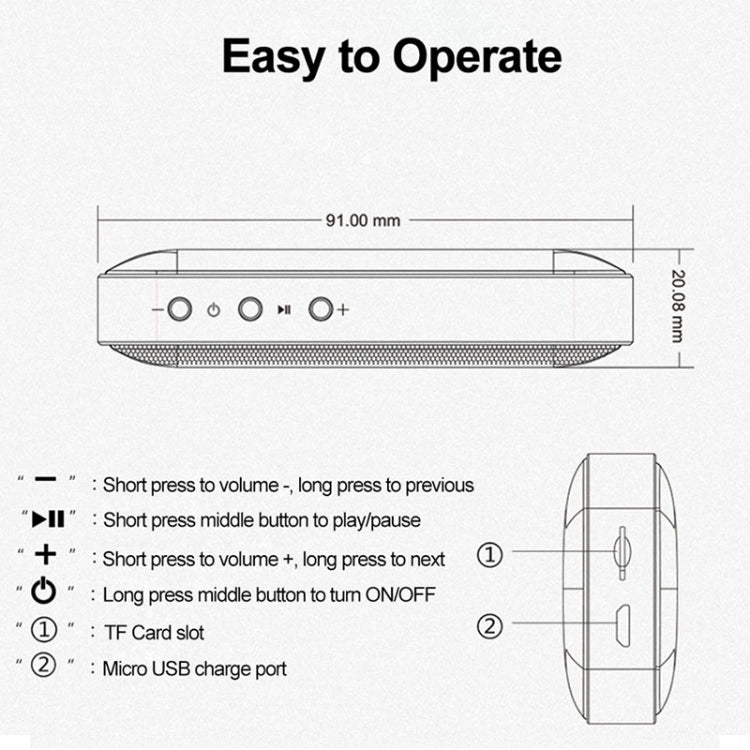 Mini altoparlante Bluetooth portatile BT209