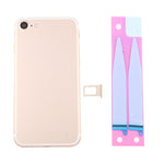 Gruppo cover posteriore batteria con vassoio scheda per iPhone 7, For iPhone 7 (Full Assembly), For iPhone 7, For iPhone 7 (Jet Black)
