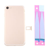 Battery Back Cover Assembly with Card Tray for iPhone 7, For iPhone 7 (Full Assembly), For iPhone 7, For iPhone 7 (Jet Black)