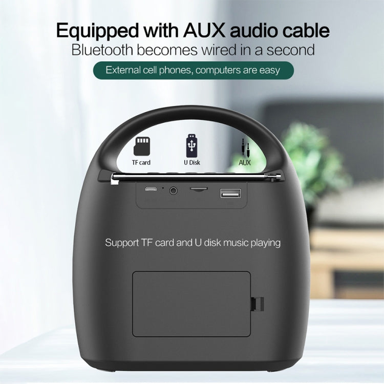 ZEALOT S42 Altoparlante Bluetooth wireless radio FM portatile con microfono incorporato, supporto per chiamate in vivavoce, scheda TF e AUX