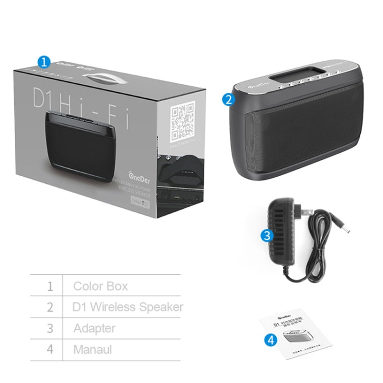 Altoparlante Bluetooth portatile OneDer D1 60W