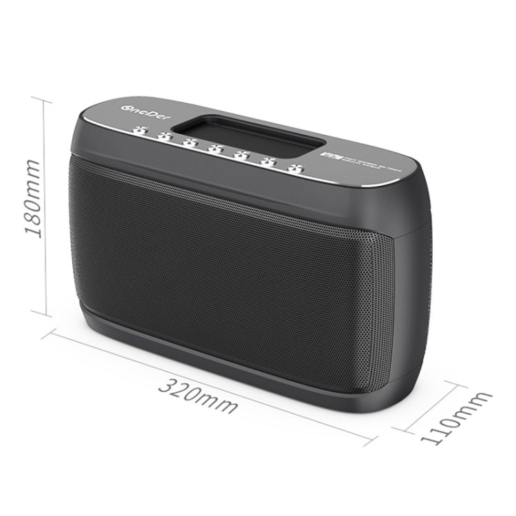 Altoparlante Bluetooth wireless portatile HiFi Bass OneDer D1 da 60 W, supporto vivavoce / USB / AUX / TF