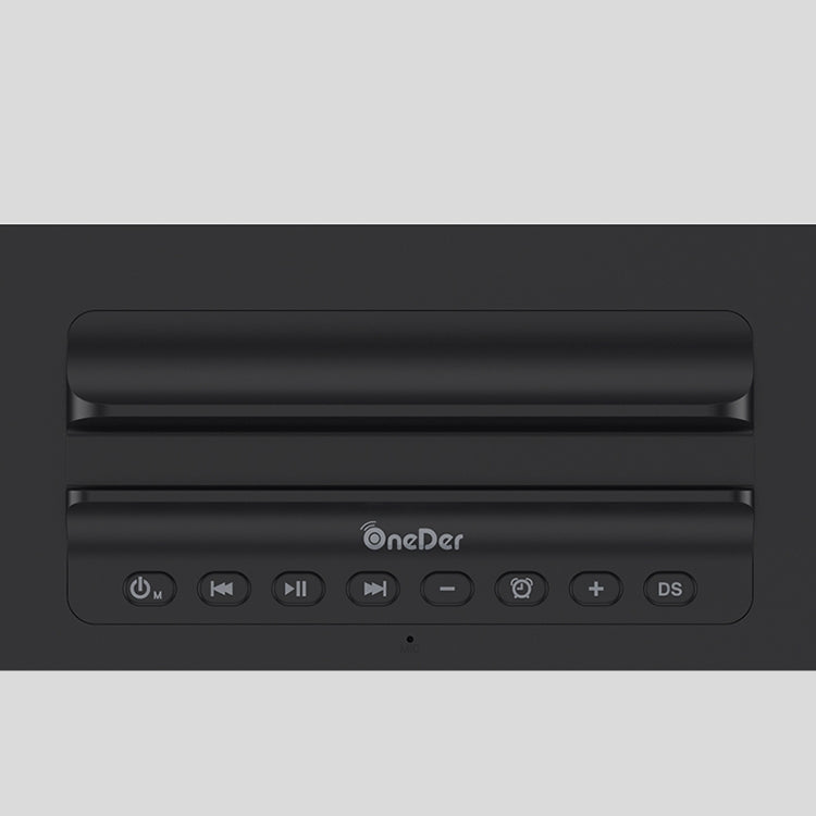 Oneder V06 Smart Sound Box Altoparlante Bluetooth wireless, Sveglia con schermo LED, Supporto vivavoce, Scheda FM e TF, Unità AUX e USB