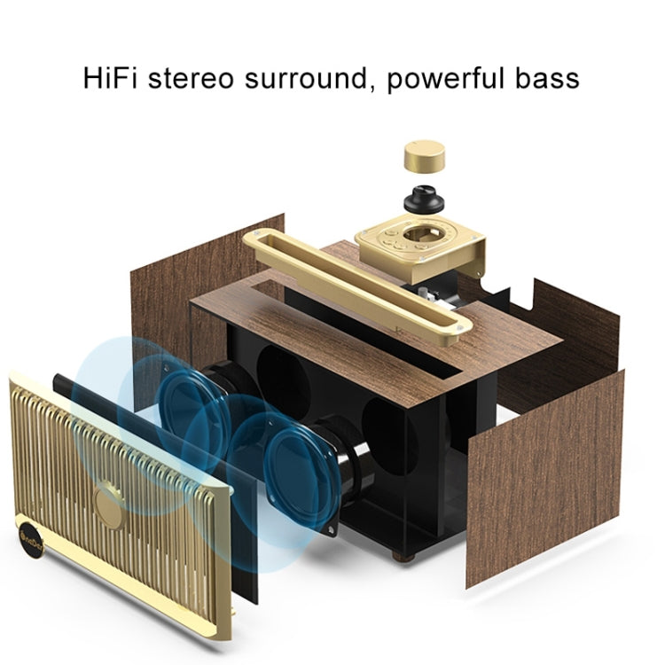 Altoparlante Bluetooth wireless portatile Oneder V6, supporto vivavoce, scheda FM e TF, unità AUX e USB