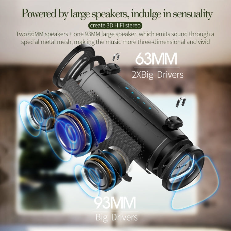 ZEALOT S39 Subwoofer portatile Altoparlante Bluetooth wireless con microfono incorporato, supporto per chiamate in vivavoce, scheda TF e AUX