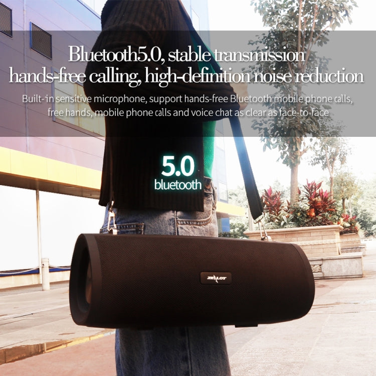 ZEALOT S39 Subwoofer portatile Altoparlante Bluetooth wireless con microfono incorporato, supporto per chiamate in vivavoce, scheda TF e AUX