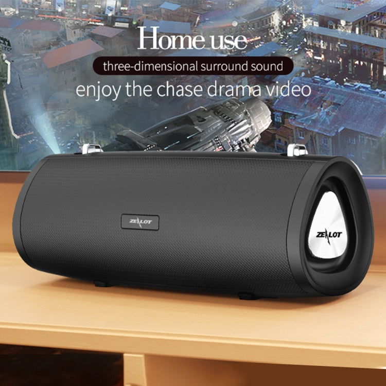 ZEALOT S39 Subwoofer portatile Altoparlante Bluetooth wireless con microfono incorporato, supporto per chiamate in vivavoce, scheda TF e AUX