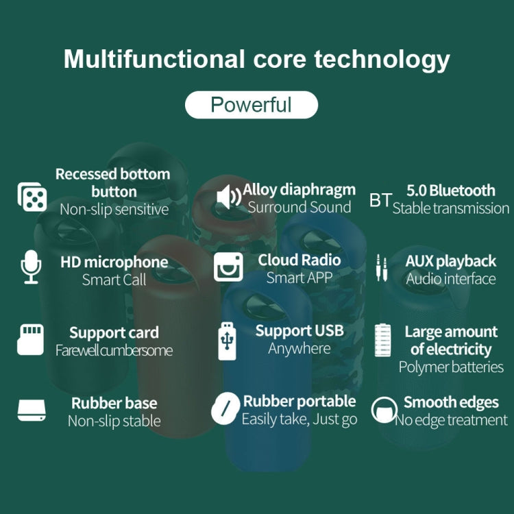 ZEALOT S36 Altoparlante Bluetooth wireless portatile per bassi pesanti con microfono incorporato, supporto per chiamate in vivavoce, scheda TF e AUX