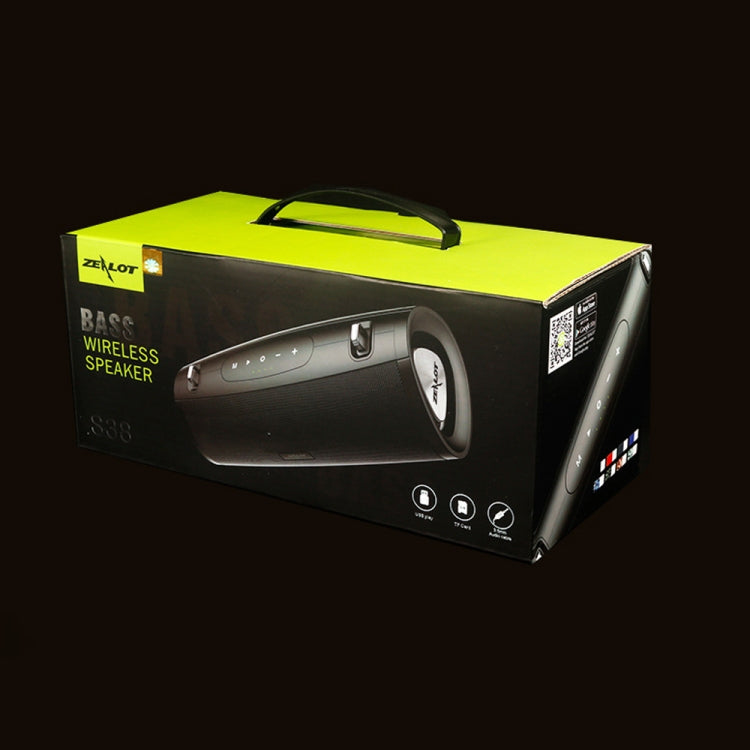 ZEALOT S38 Subwoofer portatile Altoparlante Bluetooth wireless con microfono incorporato, supporto per chiamate in vivavoce, scheda TF e AUX