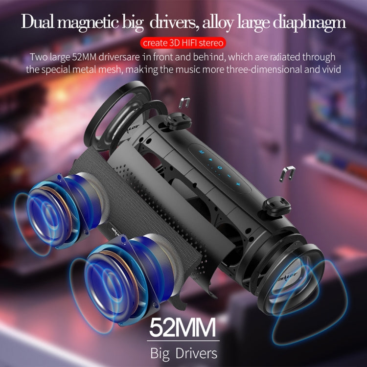 ZEALOT S38 Subwoofer portatile Altoparlante Bluetooth wireless con microfono incorporato, supporto per chiamate in vivavoce, scheda TF e AUX