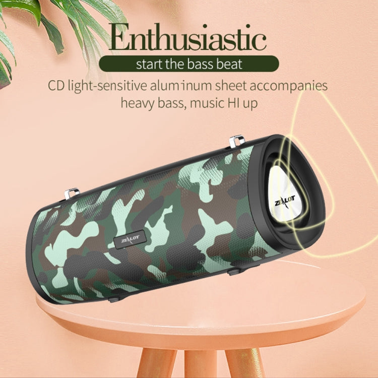 ZEALOT S38 Subwoofer portatile Altoparlante Bluetooth wireless con microfono incorporato, supporto per chiamate in vivavoce, scheda TF e AUX