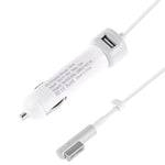 Caricabatteria da auto con interfaccia USB da 60 W 5,1 V 2,1 A con cavo dati interfaccia MagSafe da 16,5 V 3,65 A L, 16.5V 3.65A L MagSafe