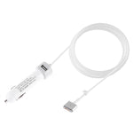 Caricabatteria da auto con interfaccia USB da 60 W 5,1 V 2,1 A con cavo dati di interfaccia MagSafe 2 da 16,5 V 3,65 A T, 16.5V 3.65A T MagSafe 2