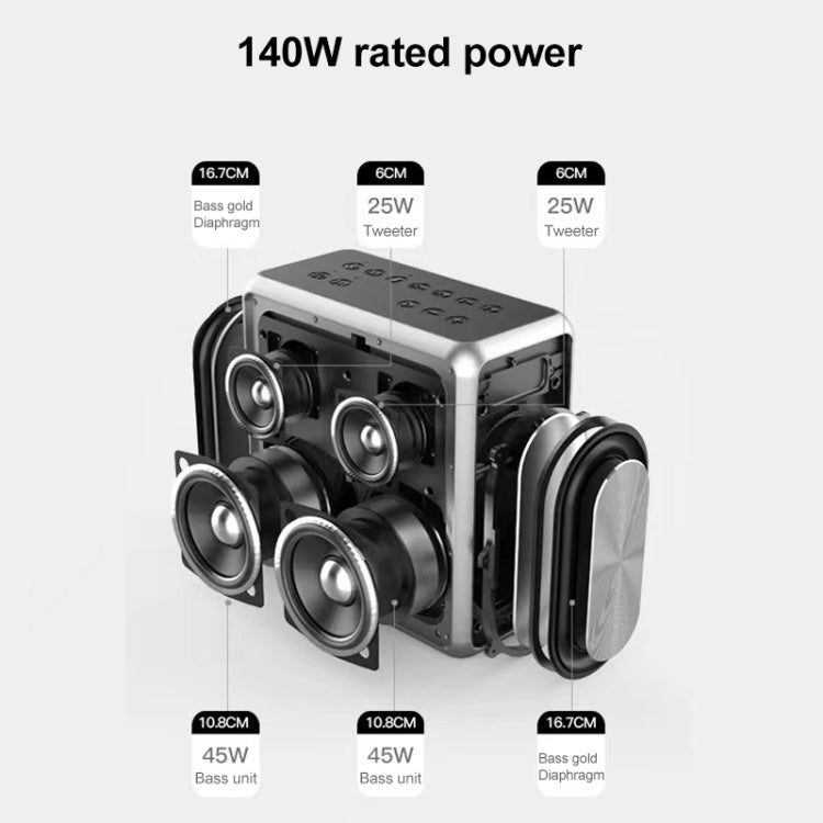XDOBO King Max 140W Altoparlante Bluetooth portatile