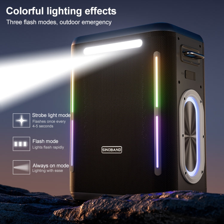 Altoparlante Bluetooth portatile 300W con LED colorati
