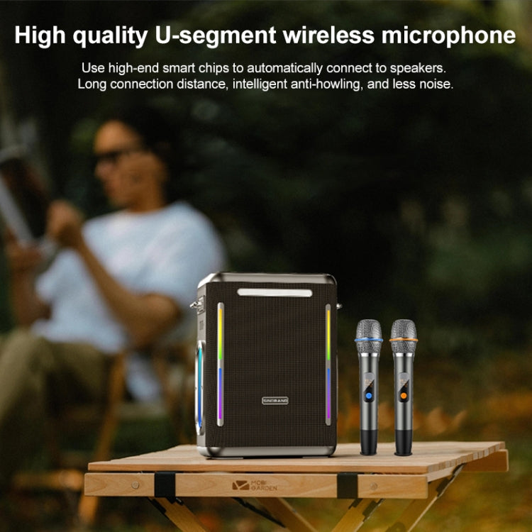 Altoparlante Bluetooth portatile 300W con LED colorati